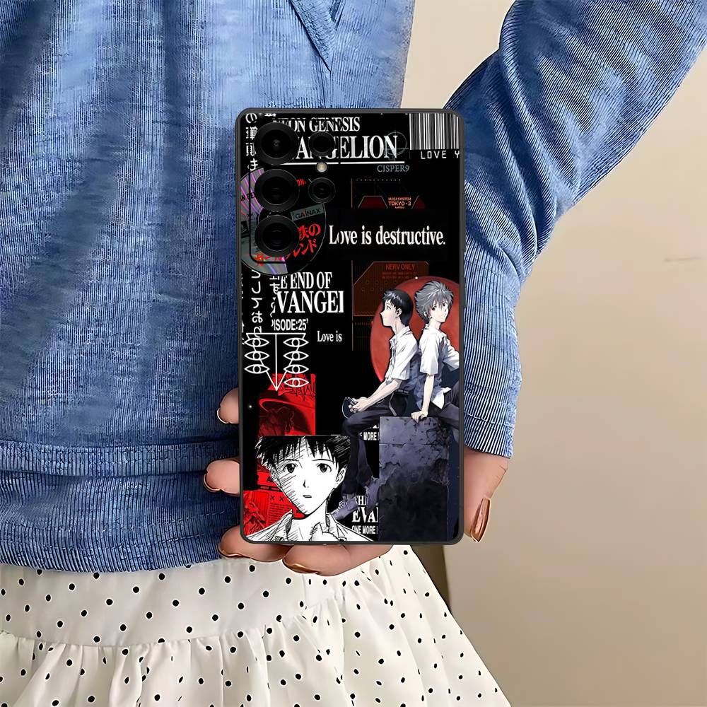 

N-Neon G-Genesis E-Evangelion Phone Case For Samsung S 24 Fe 25 Ultra Plus 20 Lite 21 30 22 23 24 22 Ultra 5G Fundas Samsung S25