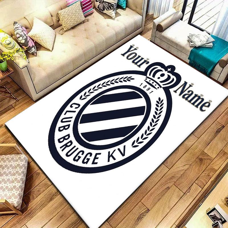 Club Brugge KV Custom Name Carpet Rug for Living Room Bedroom Home Sofa Decoration,Kids play Non-slip Floor Mat