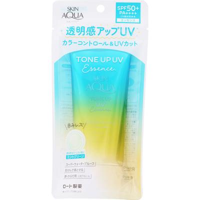Skin Aqua Tone Up UV Essence M Green 80g Sun Care. (Abyste předešli nerovnoměrné aplikaci, aplikujte ve vrstvách