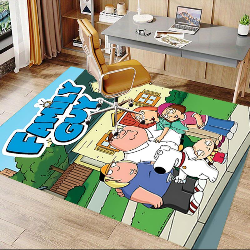 Family Guy Characters Carpet For Playroom Bedroom Living Room Sofa Home Decor Kids Game Area Rug Nonslip Floor Mat