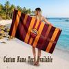 AS Roma FC Design Beach Towel Custom Text Large Towel for Beach Vacation