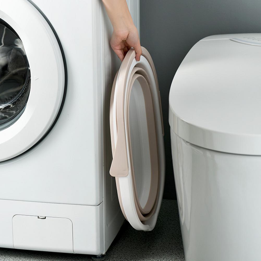 Portable Folding Car Wash Bucket Foldable Mop Water Mop Bucket Household Large Thickened Plastic Storage Bucket
