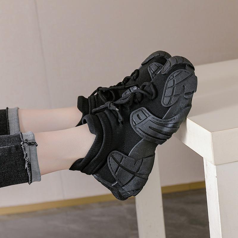 Shoes women's spring versatile ugly cute dopamine women's shoes octopus coconut shoes flying woven casual shoes platform dad shoes