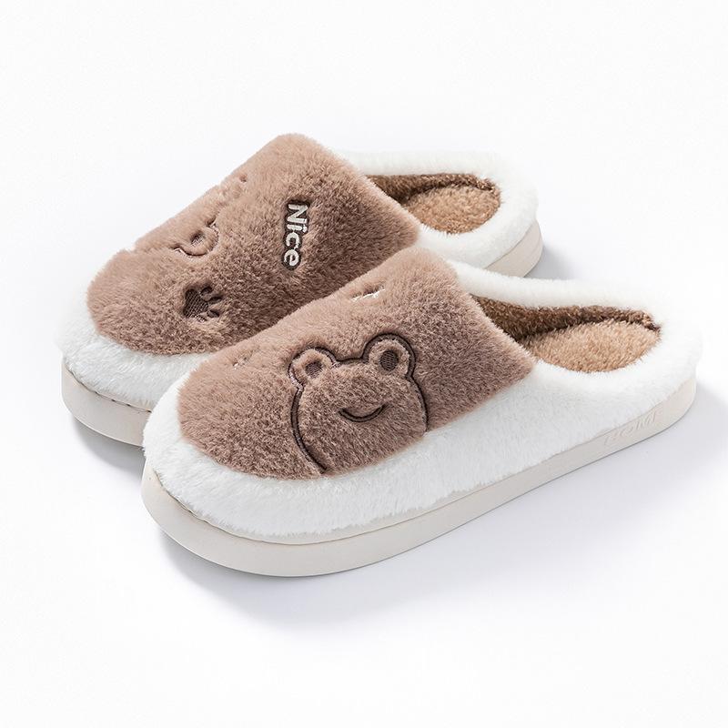 

Плюшевые хлопковые тапочки осень и зима для дома, общежития, отеля, на толстой подошве, плюшевые теплые парные туфли 44-45 size [shoes are 1-2 sizes smaller]