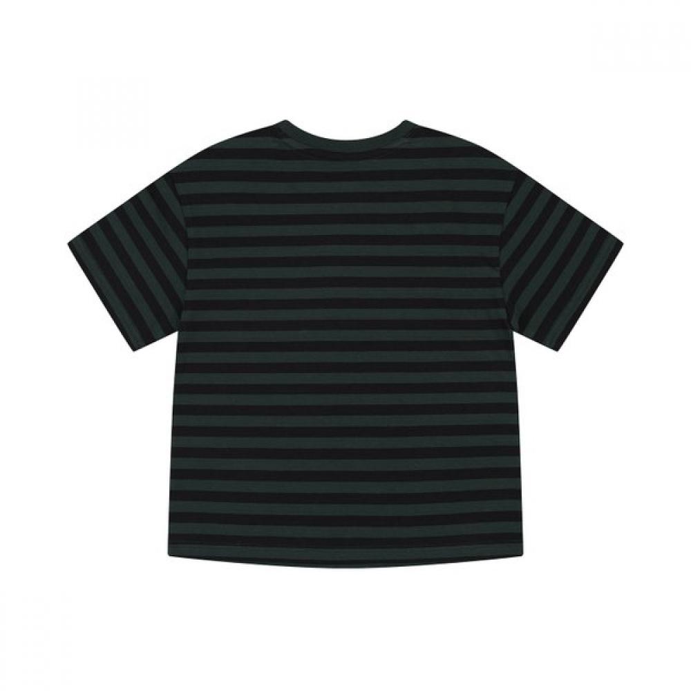 Kangol Kids Relaxed FiT STripe PockeT T shirT Green Sa 0213