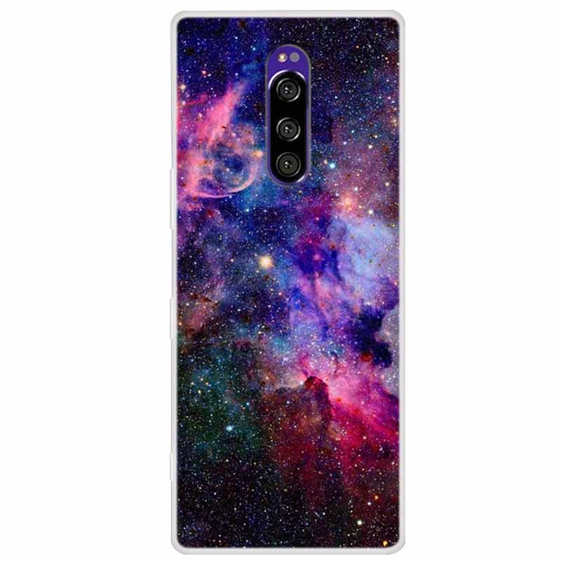 For Sony Xperia 1 Case Luxury Animals Transparent Cover for Sony Xperia1 XZ4 SO-03L SOV40 J8110 J9150 J8170 Phone Shells Covers