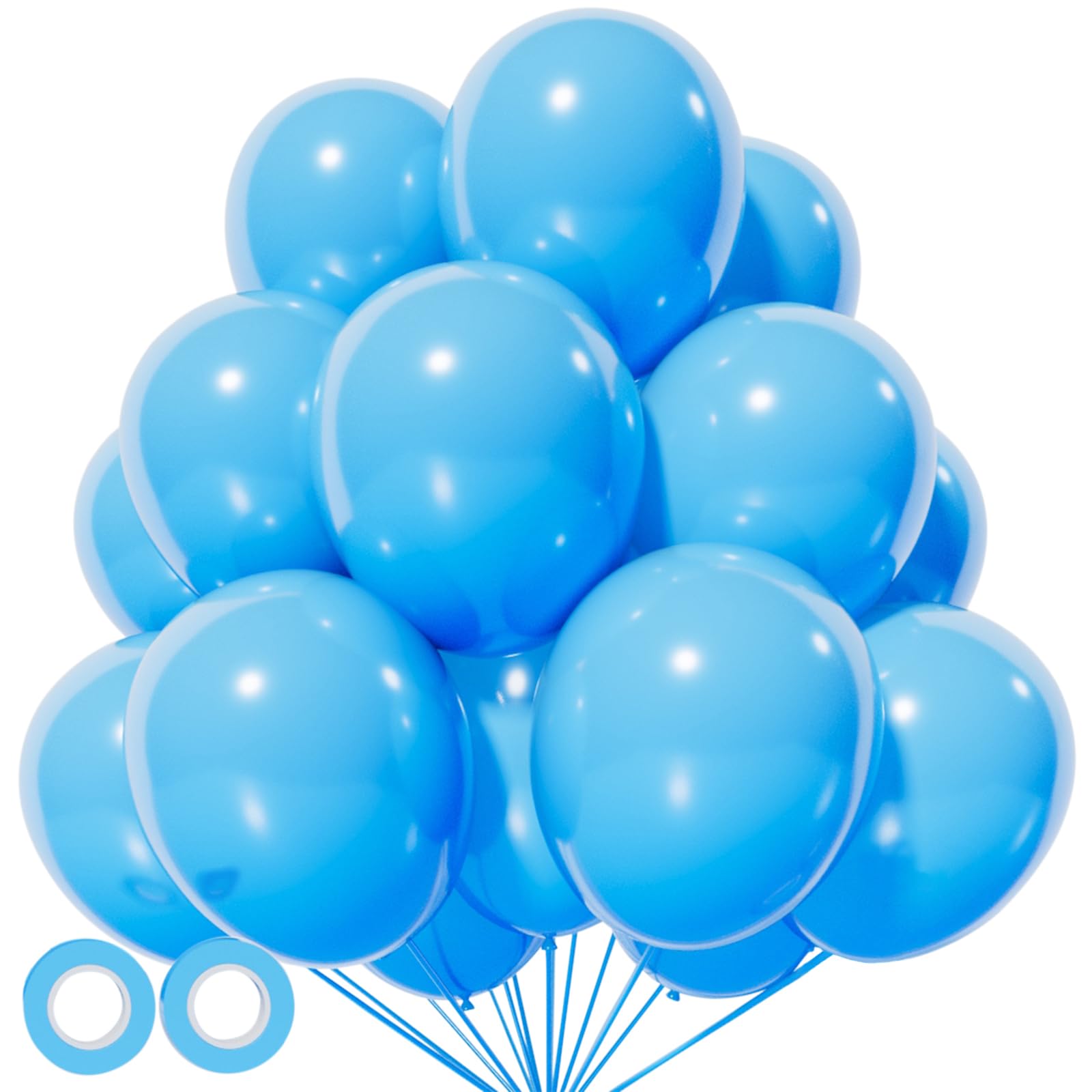 5 Inch Party Balloons 100 Pack Latex Balloons Mini Balloons for Birthday Party Decorations Colorful Helium Air Balloon Bulk 5 INCH синий
