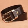 Trendy Men's Pin Buckle Leather Belt - Casual Versatile Waistband for Jeans