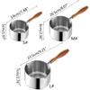 Stainless Steel Mini Frying Pan Household Hot Oil Pan Boiled Eggs Hot Chocolate Hot Milk Pot Household Multi-purpose Pot