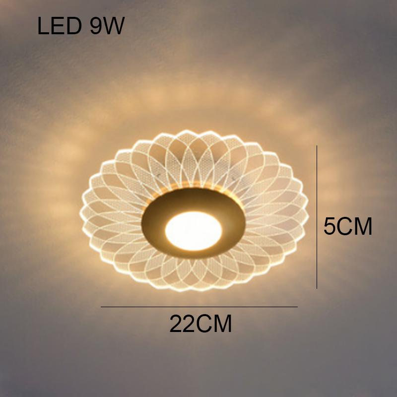 2024 new flower-shaped ceiling lamp corridor aisle porch balcony lights modern bedroom cloakroom simple creative round lighting