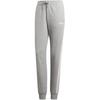Essentials 3-Stripes Joggers Letter Print Drawstring Cuffed Casual Pants Women Joggers Gray EI0710