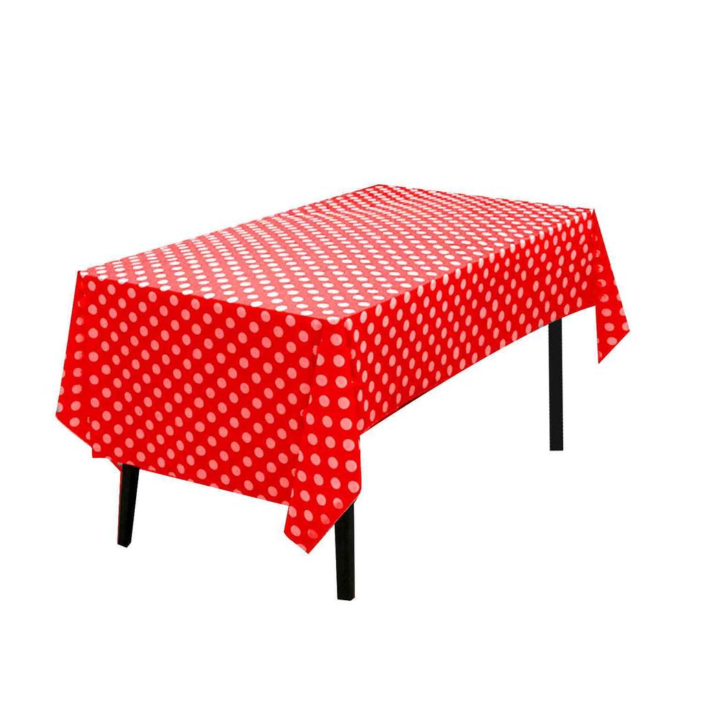 Disposable PEVA Cartoon Balloon Tablecloth - Oil-Proof, Thickened for Birthdays & Kindergarten Parties