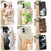 For Vivo Y39 Y300i 5G Phone Case Cute Rabbit Liquid Soft Silicone Bumber Shell For VivoY300i V2444A Capa Y 39 5G Back Cover