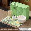 Japanese Ceramic Matcha Bowl & Bamboo Whisk Tea Set - Song Dynasty Tea Ceremony Gift Box