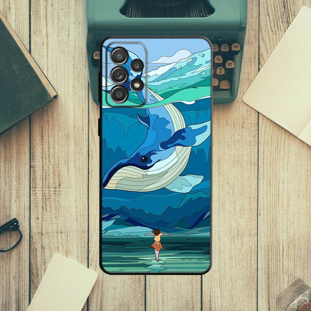 

Чехол для телефона Плывущая китовая акула в океане для Samsung S21, S22 Ultra, S20, S30 plus, S22 plus, S23, S30 ultra 5G Силиконовый чехол Samsung S235G