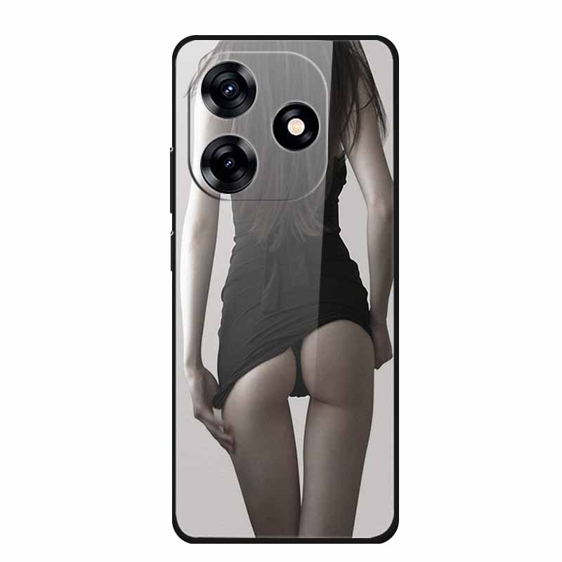 Glass Back Cover For Honor X5c Plus Case Coque Hard Tempered Glass Case For Honor Play 10A X5c Plus Phone Case Cover Soft Bumper