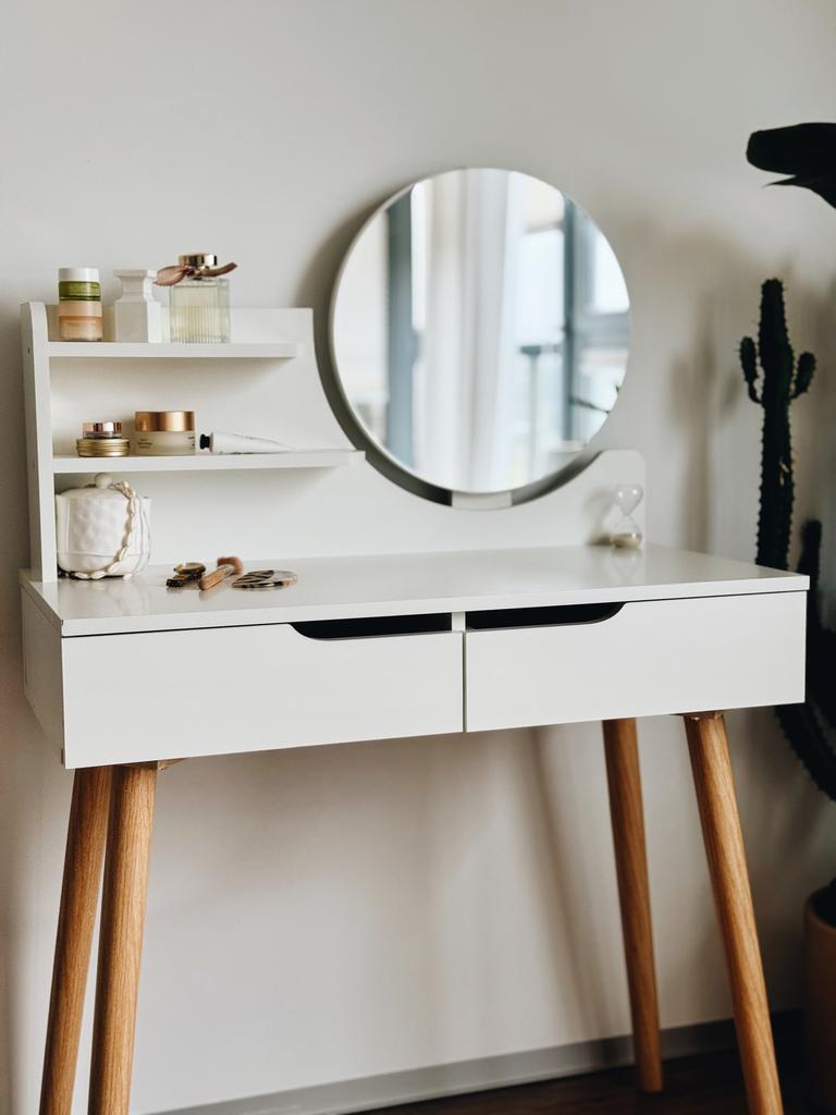 SCANDI dressing table with mirror, Scandinavian cosmetics