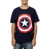 Captain America Boys Distressed Shield T-Shirt