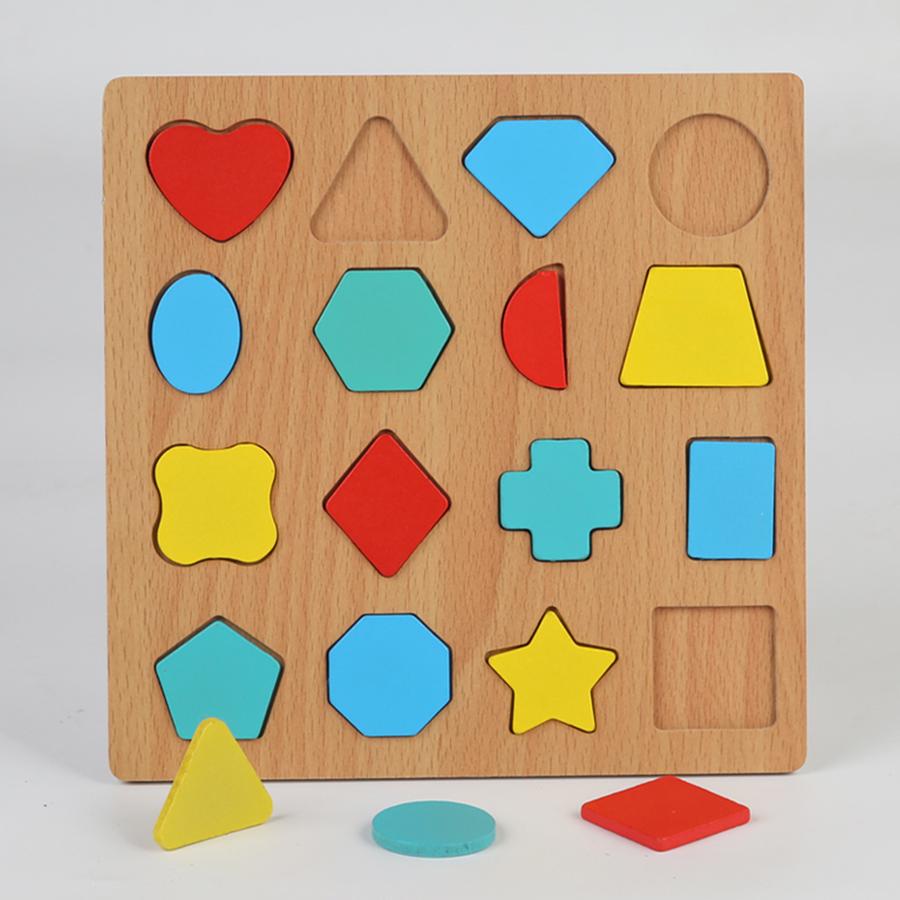 

Colorful Alphabet Number Shape Matching Wooden Early Educational Toys Board 3D Puzzle Kids Montessori Preschool Children Gift