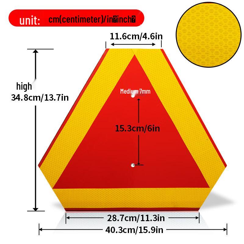 Brangdy Truck Slow-Moving Warning Sign 0.6mm