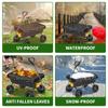 Outdoor Collapsible Wagon Rain Cover 600D Oxford 140x94cm Folding Cart Protective Dust and Water Resistant Cover