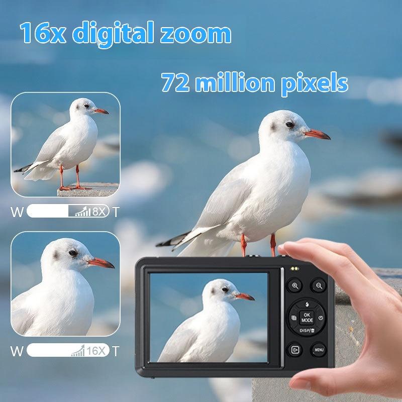 Portable Ccd Camera Campus Student Party 72 Million High Definition Card Machine 5k Shooting Digital Camera Home