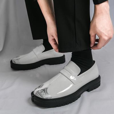 Scarpe Casual in Pelle Nuove Designer per Aumentare l'Altezza da Uomo Penny Loafer Scarpe Retro per Matrimonio Formale Homecoming