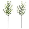 New 12pcs/lot Artificial Plant Branch Plastic Eucalyptus Leaves Wedding Garden Decor Home Living Room Table Green Decoration