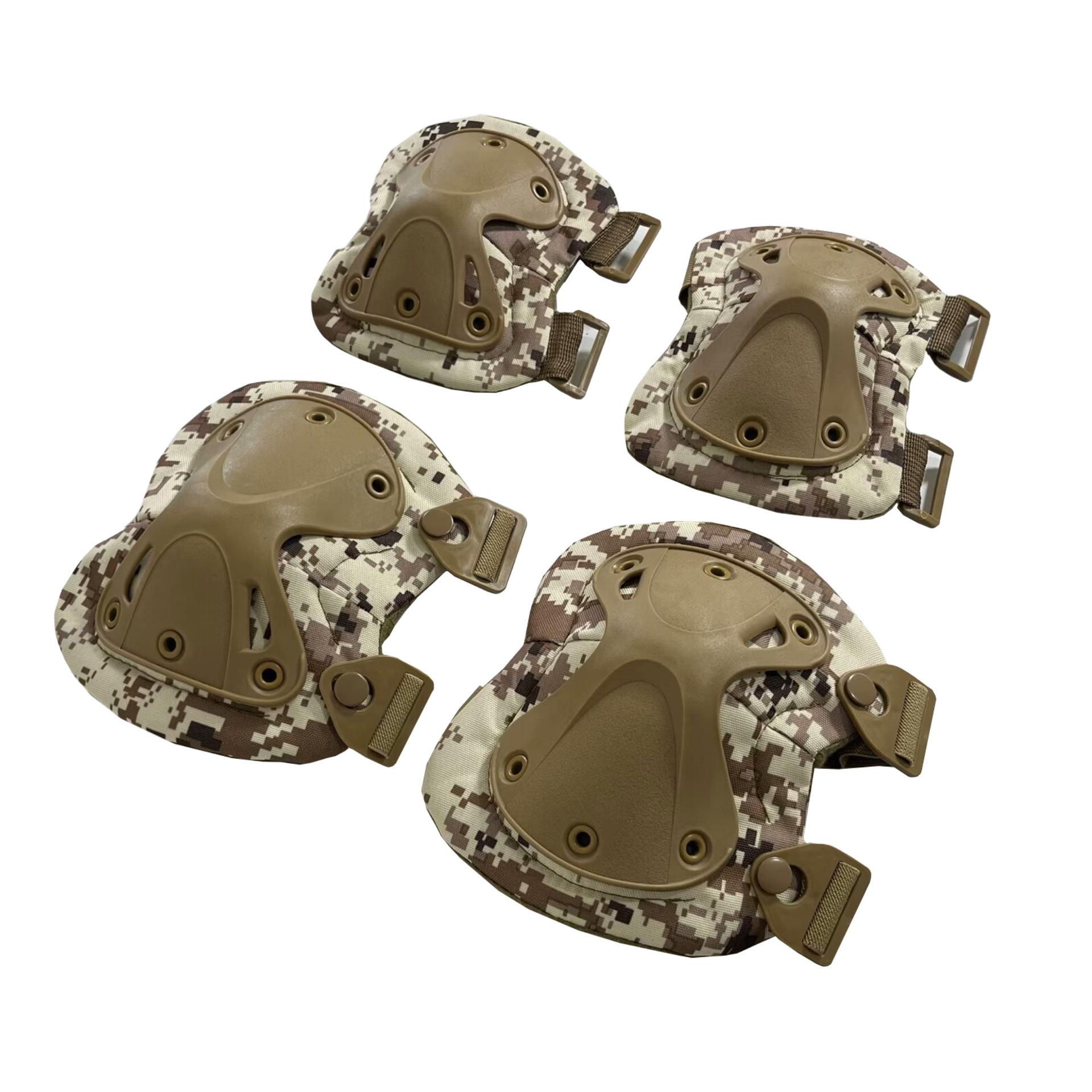 

Tactical Training Protective Gear Set: Anti-Collision Knee & Elbow Pads for Military, Cycling, Mountaineering - 4-Piece Set