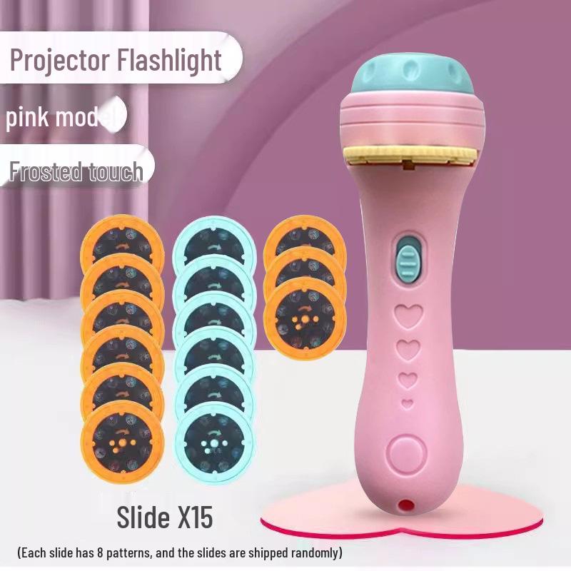 Children's Story Projector: Educational Luminous Toy with Cognitive Pattern Slides for Bedtime.