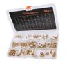 345PCS Set Threaded Inserts M2 M2.5 M3 M5 M6 Brass Female Thread Nuts Inserts with Box for 3D Printi