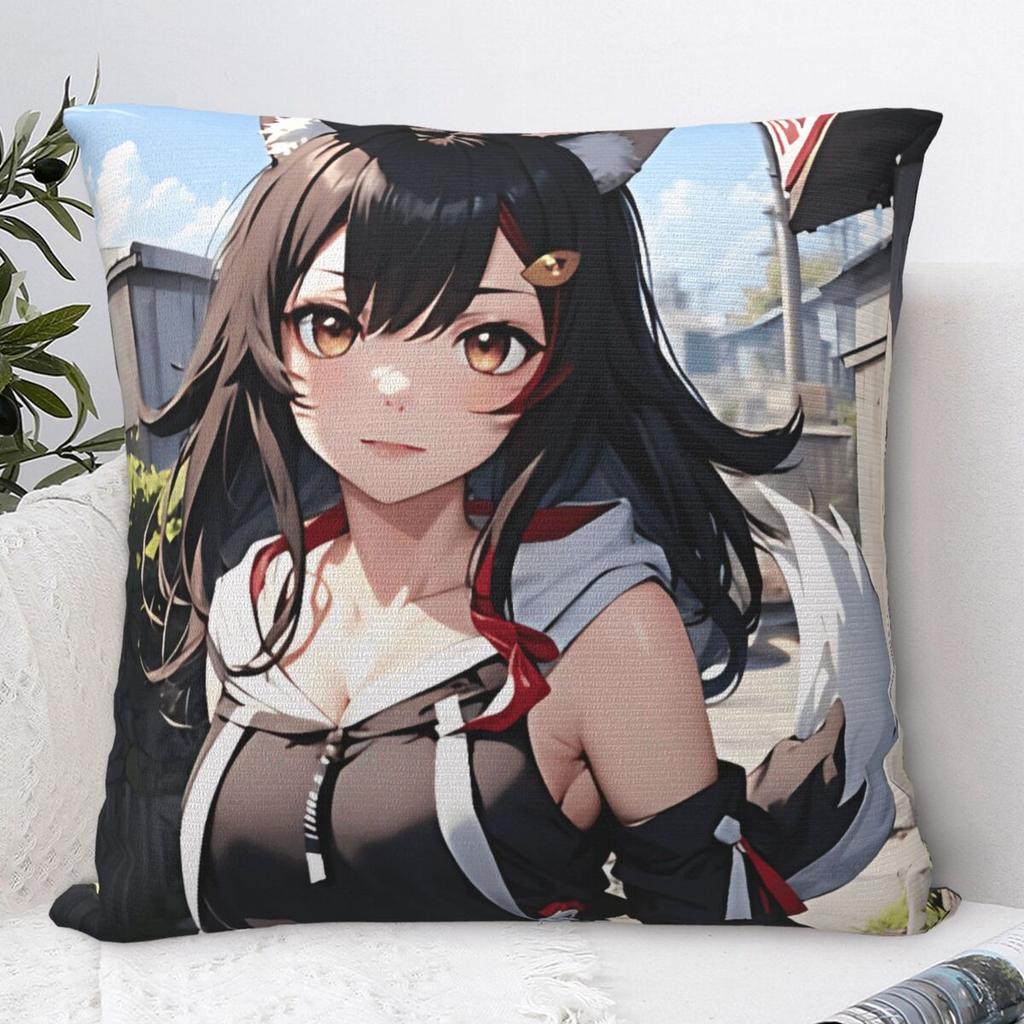 Ookami Mio Pillow Case Cushion Cover Soft Graphic Pillow Cover Morden Pillowcases For Wedding Party Home Decor