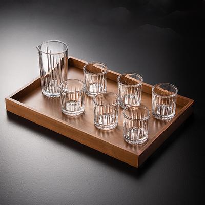 6ks Sada Diamantová Malba Sklenice na Lihoviny Sklenice na Víno Sklenice Whisky Gravírovaný Kalich Domácí Bar Nápojové Sklo Průhledné Svatební Dary