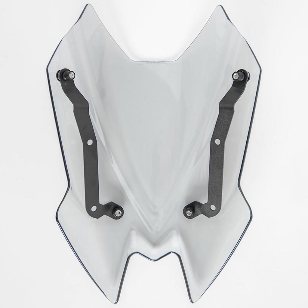 Motorcycle Windshield Double Bubble Windscreen for Z650 Z 650 2020 2021 2022 2023 2024 2025 Flyscreen Screen Visor Deflector, Smoke