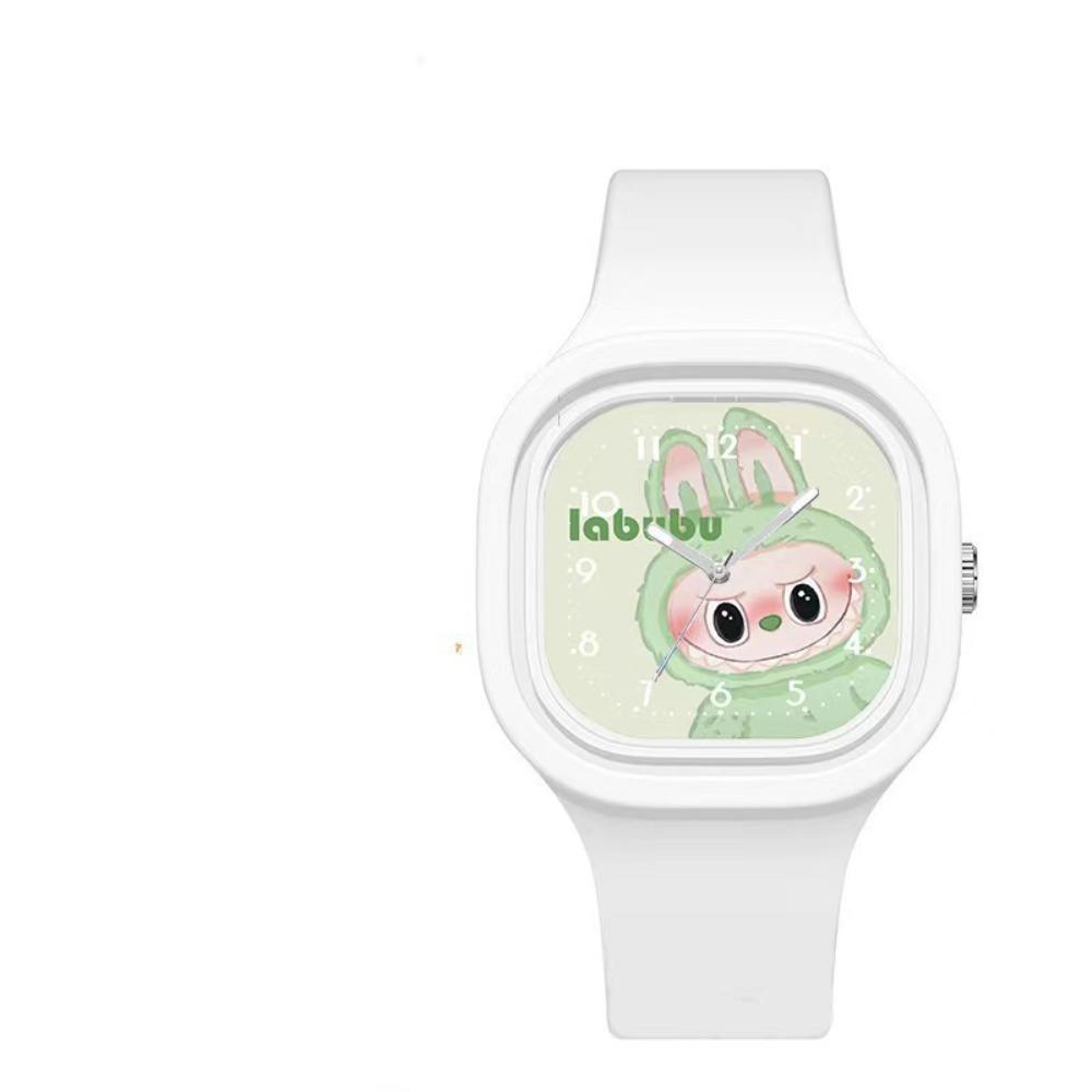 

Children s Cartoon Square Watch Boys and Girls Students Unisex Silicone Cute Watch