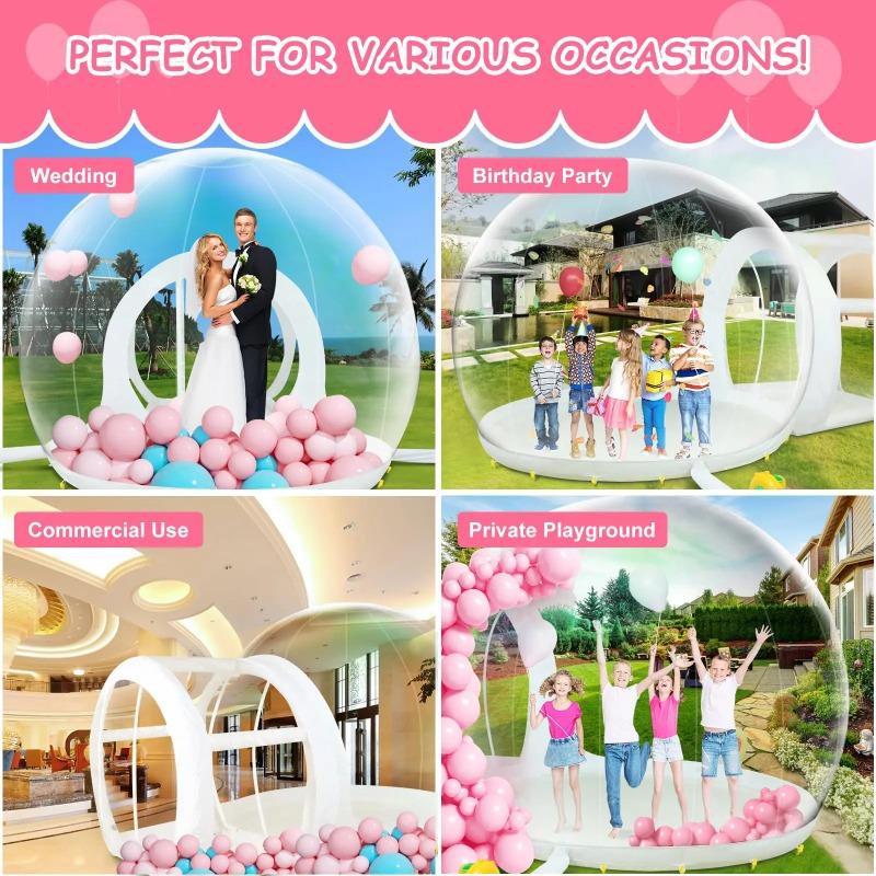 Premium Children's Outdoor Clear Dome Bubble Tent - Canopy for Parties, Weddings, Sports & Entertainment