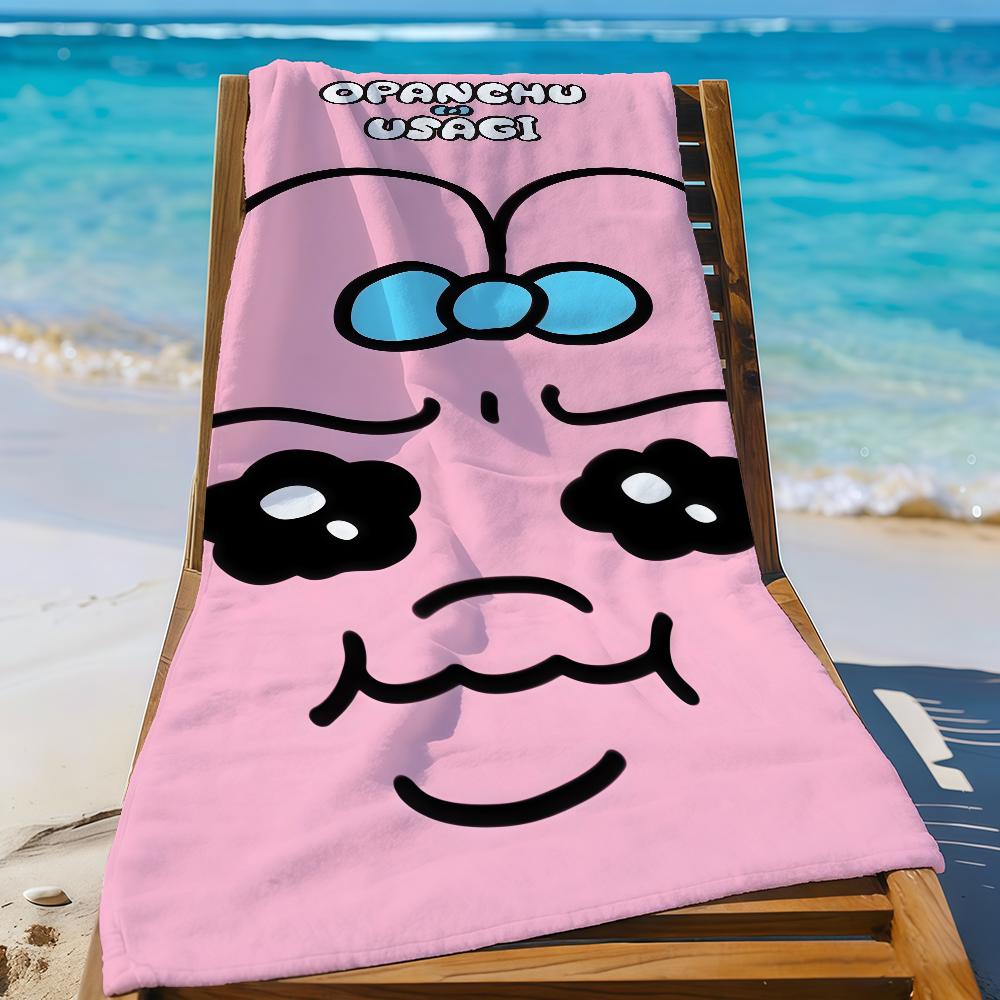 Cartoon O-Opanchu U-Usagi-S Funny Towel Sports Quick Dry Travel Camping Gear Sandproof Soft Light Large Beach Towel