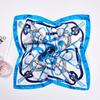 1Pc Polyester Flight Attendants Square Elegant Bandana Fashionable Women's Scarfs Hijab 50x50CM