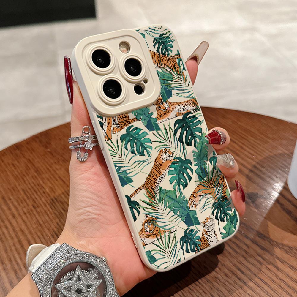 

Jungle Tigers Phone Case For Samsung Galaxy S25 S24 S23 S22 S21 S20 Note20 Edge FE Plus Ultra 4G 5G Soft Silicone Back Cover Samsung S20 Ultra