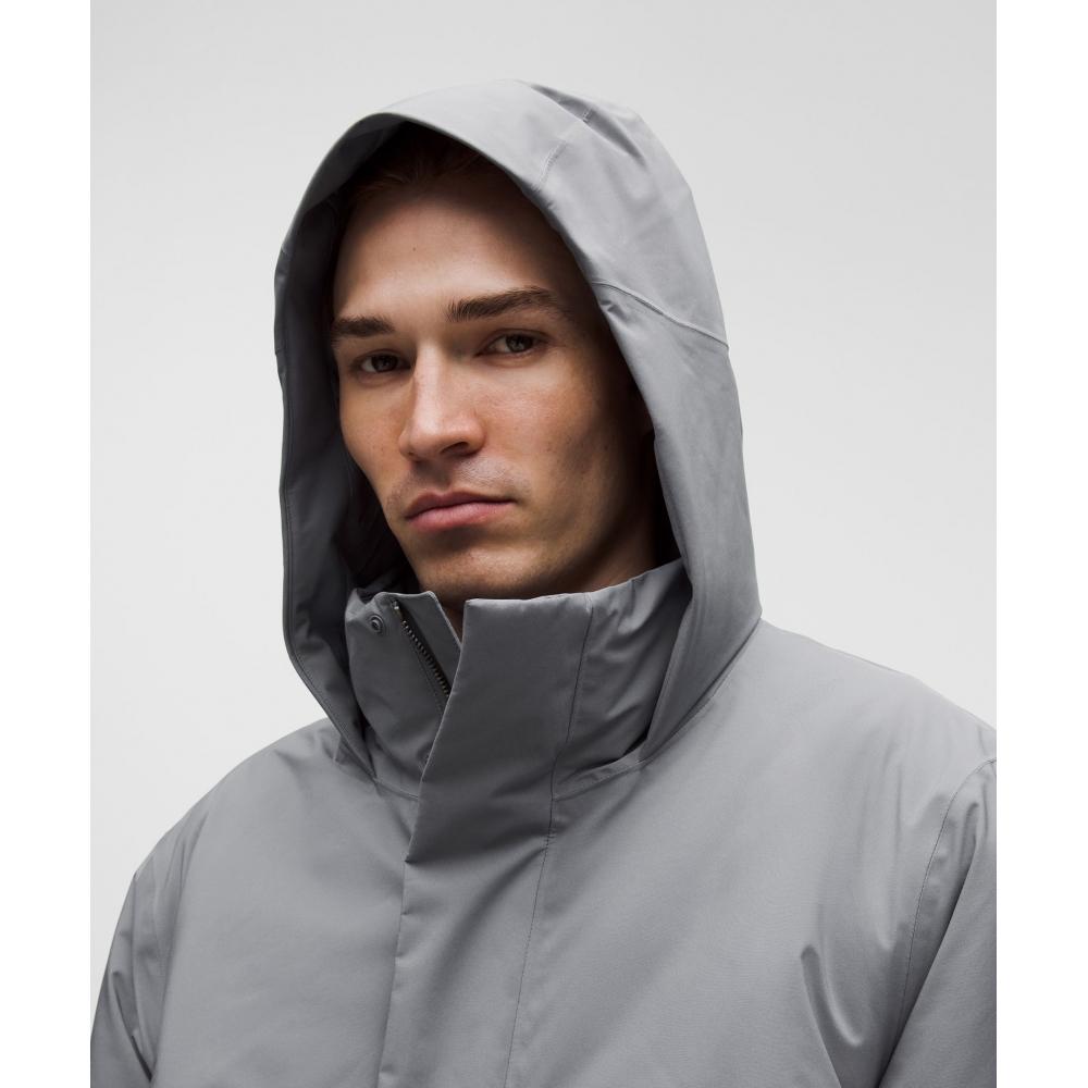 Lululemon Stretchseal Insulated Rain Jacket Solar Grey