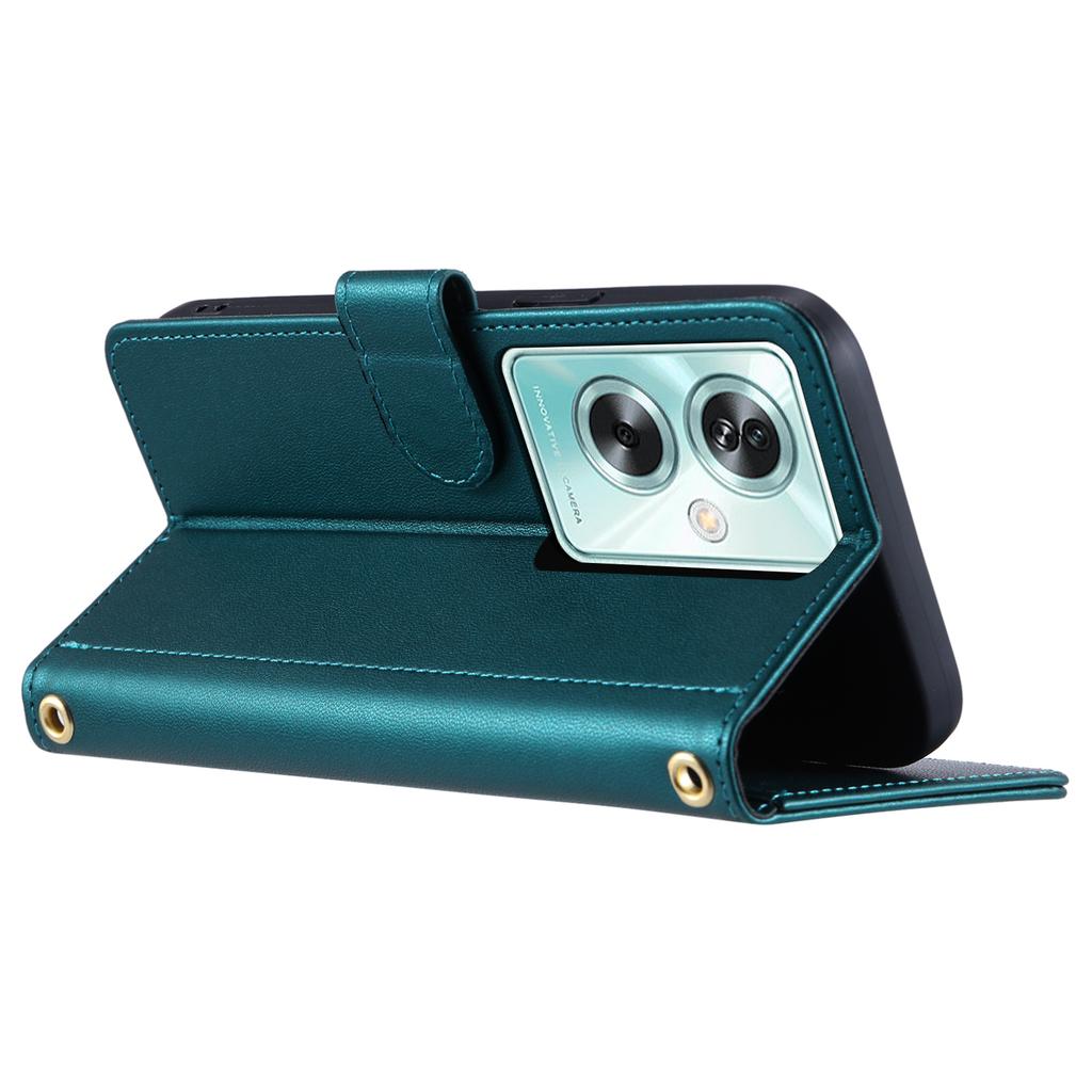 Für Oppo A79 5G/A2 5G/OnePlus Nord N30 SE 5G Hülle Rautenmuster Leder Umhänge-Handyhülle