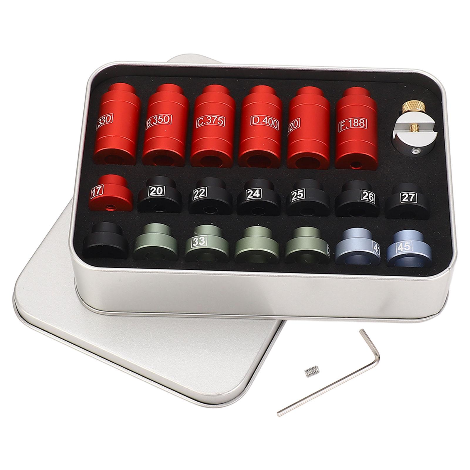 

Gauge Comparator Kit Precise Measurement Aluminum Alloy Comparator Headspace Gauge Body Kit Reloading Kit with Storage