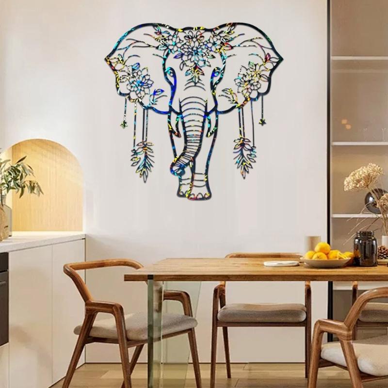 Elephant Shape Wall Hanging Decoration Crafting Mould Holographics Silicone Mold for Wall Sticker Jewelry Making Tool
