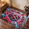 West Ham United Voetbal Print Kristal Fluweel Tapijt, Comfortabel Waterabsorberend Antislip Binnen Vloerkleed