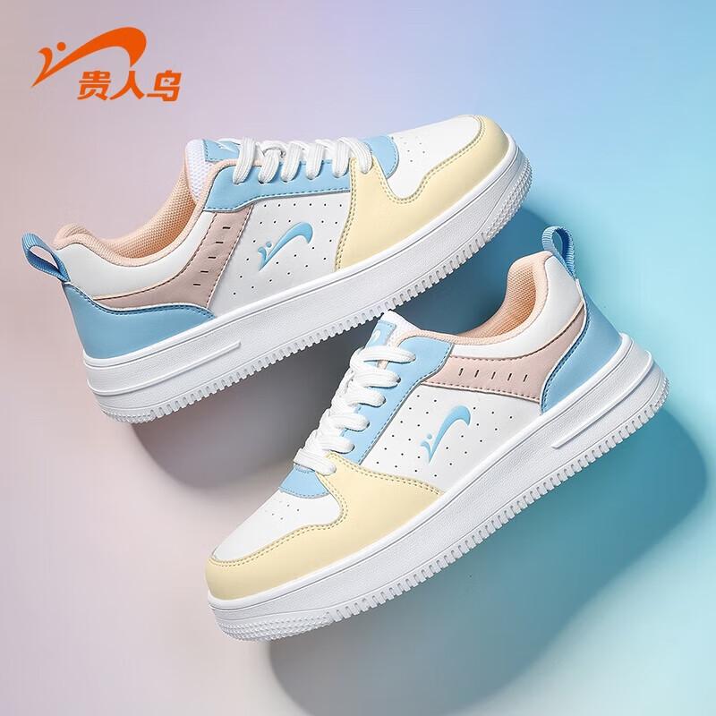 Guirenniao Women s Thick-Soled Low-Top Casual Sneakers W-EU 40