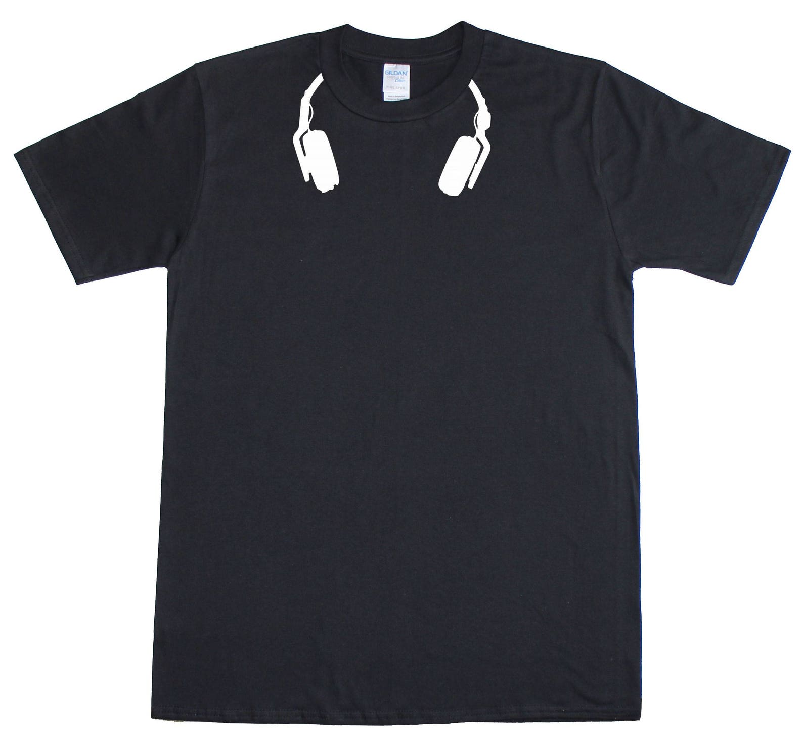 Headphones Music DJ Turntablist Mens Loose Fit Cotton T-Shirt XXL