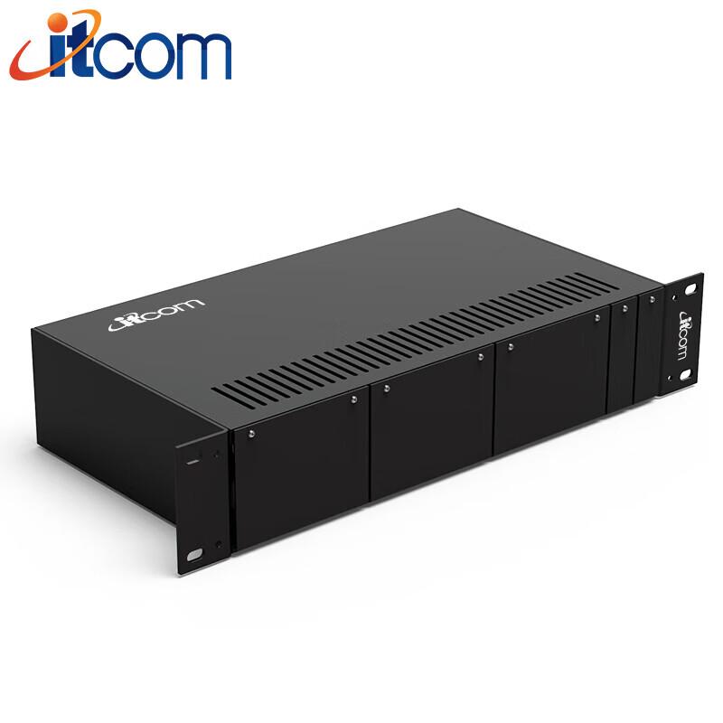 ITCOM Telecom-Grade 14-Slot Fiber Optic Transceiver Rack