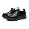 Leather Shoes Men's Summer New Men's Block Casual British Style Trend Business Big Head Platform Shoes 6406-R