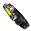 150LM 400mAh Fishing Headlight Adjustable XPE+COB Head Flashlight Micro-USB Rechargeable IPX4 Waterproof for Outdoor Activities