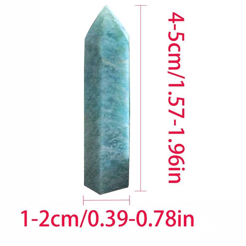 Unique 1pc Natural Blue Amazonite Stone Crystal Wand For Spiritual Growth And Healing